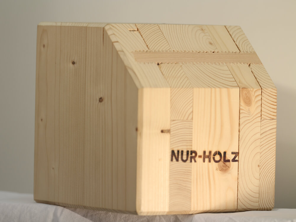 Massivholzwand Massivholzhaus